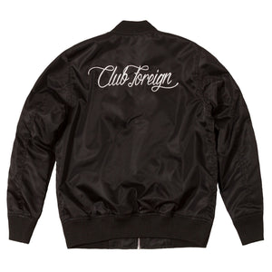 Club Foreign Performance Racing Bomber Jacket Black - Trends Society