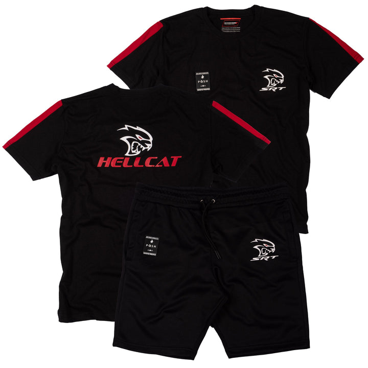 Dodge Hellcat SRT Shorts Set Black - Licensed