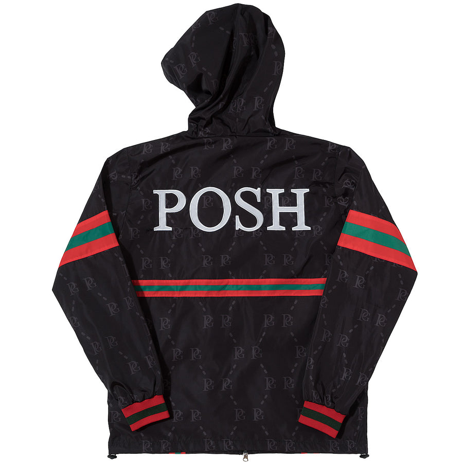 Posh PG Windbreaker Full Zip Jacket Black - Trends Society