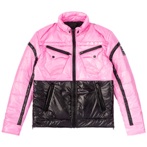 Posh "NewYork" Two Tone Light Pink Bubble jacket