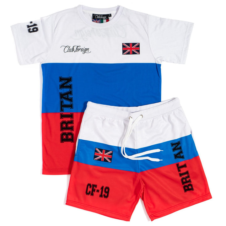 Club Foreign T-shirt and Shorts Set Britain